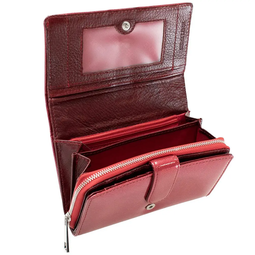 Гаманець жіночий шкіряний Semi Line RFID Red (P8237-2) - фото 2