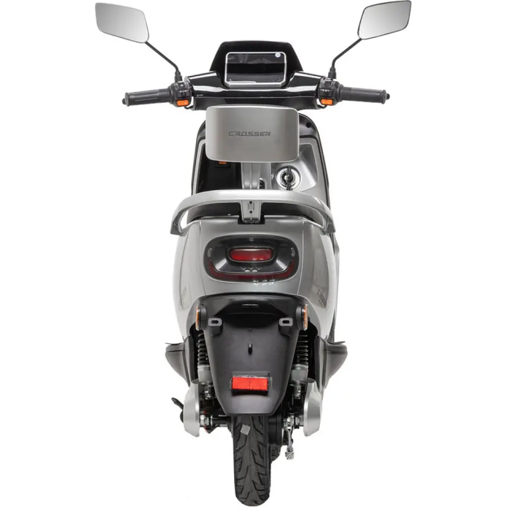 Электроскутер Двухместный Crosser CR14 (1000W, 72V/24Ah) Серый  - фото 3