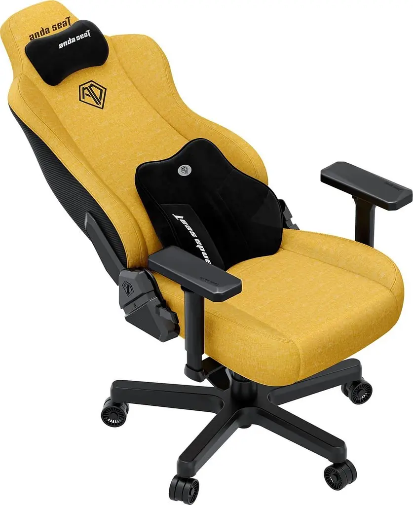 Ігрове крісло Anda Seat Kaiser 3E XL Bright Yellow Fabric (AD23YC-XL-09-Y-CF-Y01) - фото 5
