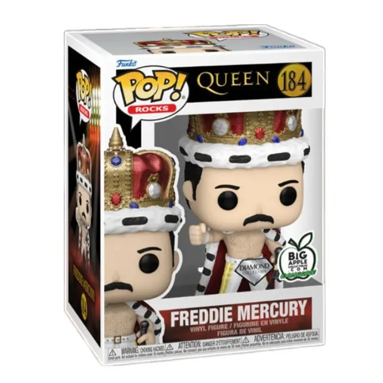Фигурка Funko Pop Diamond Фанко Поп Queen Freddie Mercury Король Фредди Меркьюри 10 см D QF M 184 - фото 3