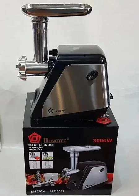 Електрична м'ясорубка побутова Domotec MS-2024 3000Вт (1958821853) - фото 3