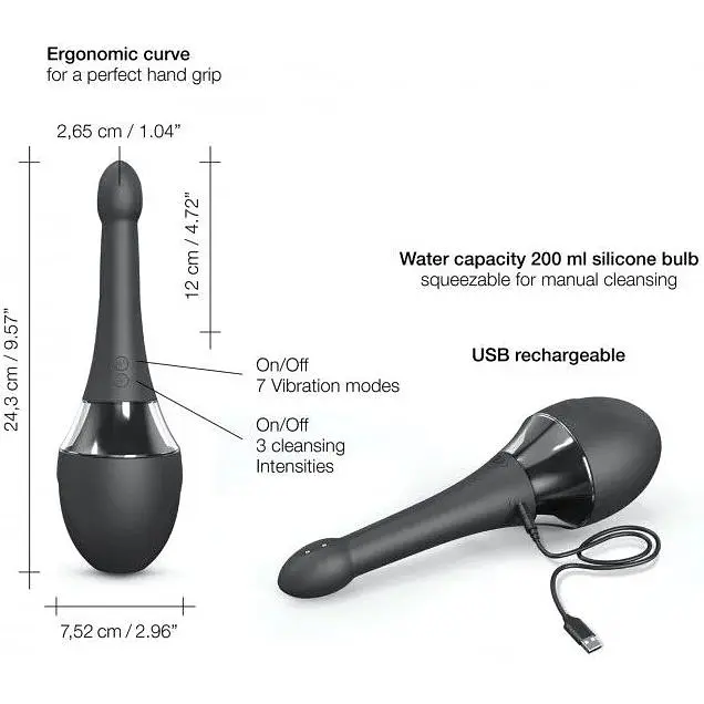 Автоматичний анальний душ-вібратор Dorcel Douche Mate Pro - фото 5