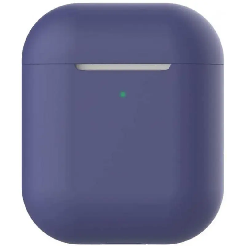 Чехол Apple для AirPods 2 New Silicone Case [Midnight Blue] [36519] - фото 3