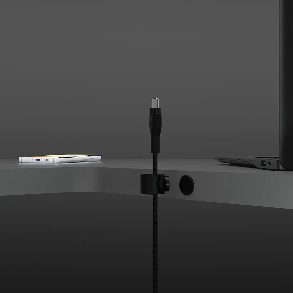 Кабель Belkin USB-C > USB-C заряджання/синхронізації 1м, 60Вт, Type-C, плетений, силіконовий, з ремі teh0013717 - фото 6