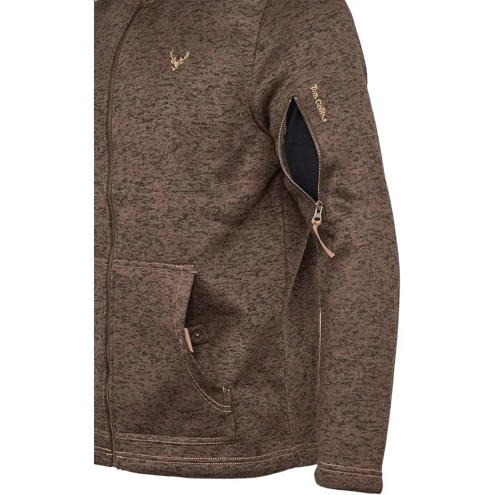 Куртка Orbis Textil Herrenjacke Strick-Fleece 418000-69 5XL Тёмно-коричневый - фото 4