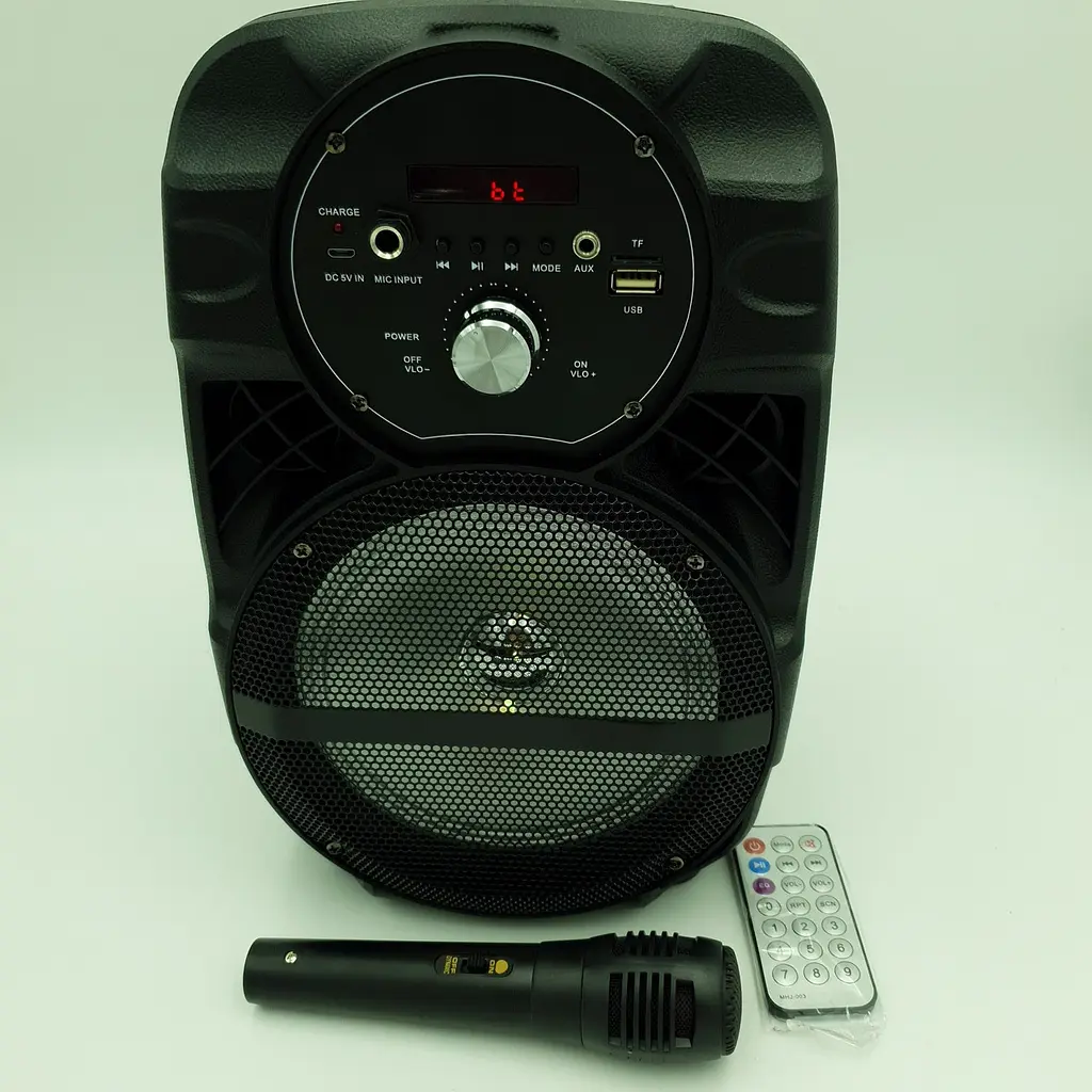 Акустична система акумуляторна бездротова Bluetooth колонка 6.5" радіо та мікрофон USB FM 15 Вт Lige A66 - фото 8