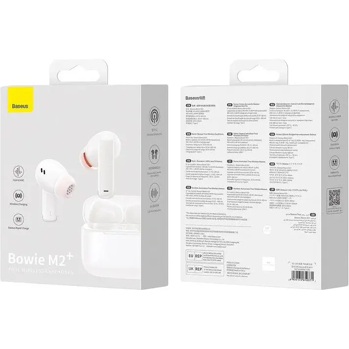 Бездротові навушники Baseus True Wireless Earphones Bowie M2+ NGTW190002 White - фото 6