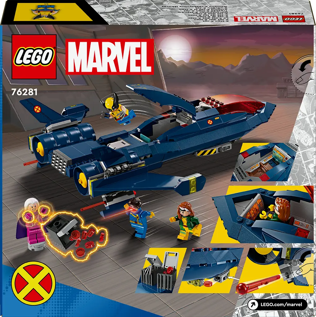 Конструктор LEGO Super Heroes Marvel X-Jet Людей Ікс 359 деталі (76281) - фото 9