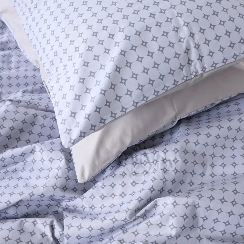 Простирадло MirSon Бязь 17-4779 Orleans 220x240 см сіре (2200008966041) - фото 4