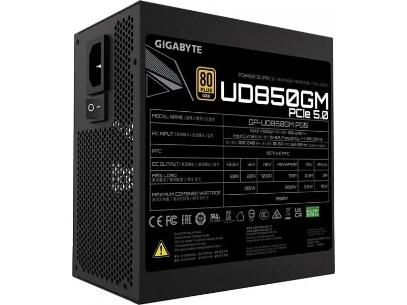 Блок живлення Gigabyte UD850GM (GP-UD850GM PG5) - фото 4