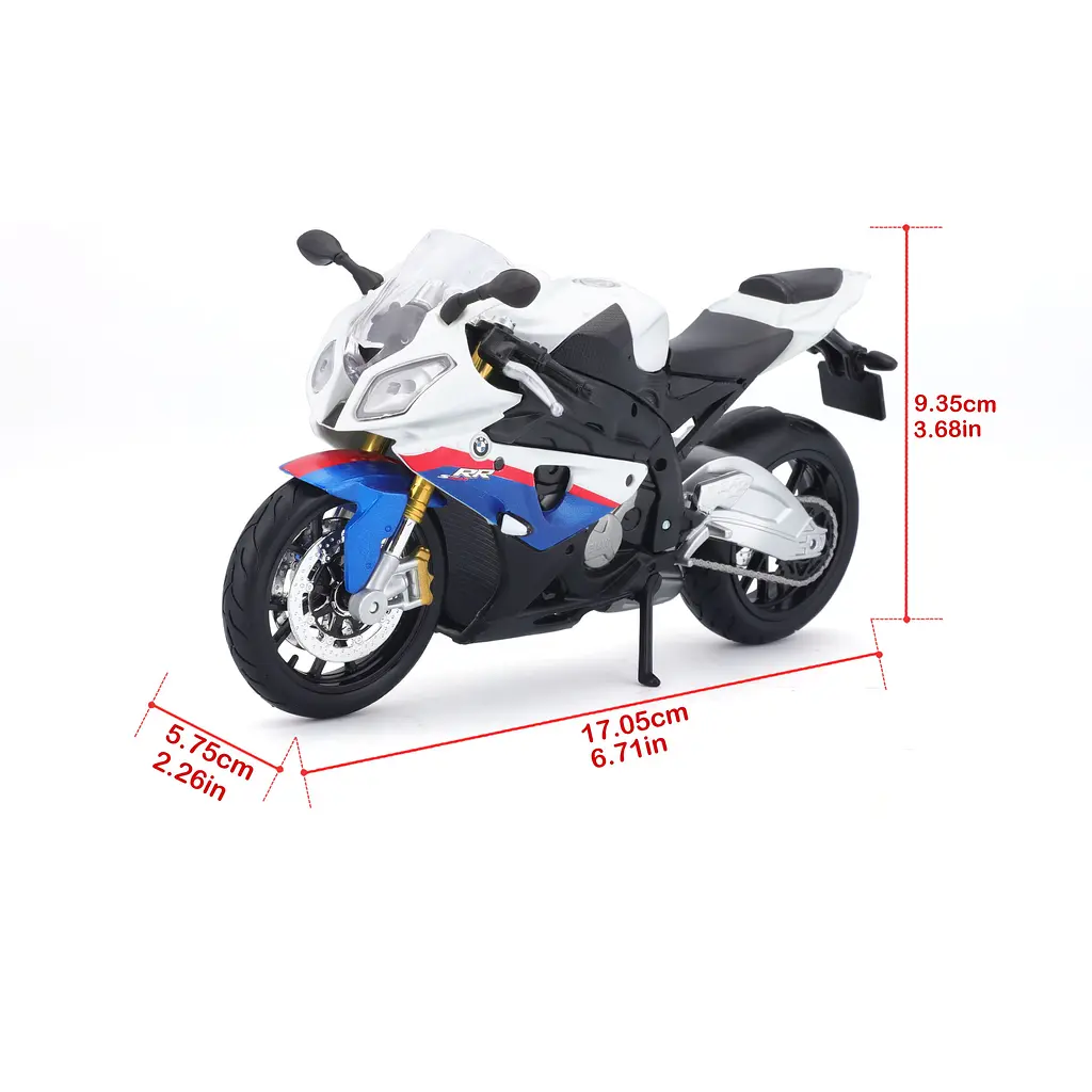 Мотоцикл игрушечный Maisto BMW S1000RR в масштабе 1:12 (31101-10042) - фото 7