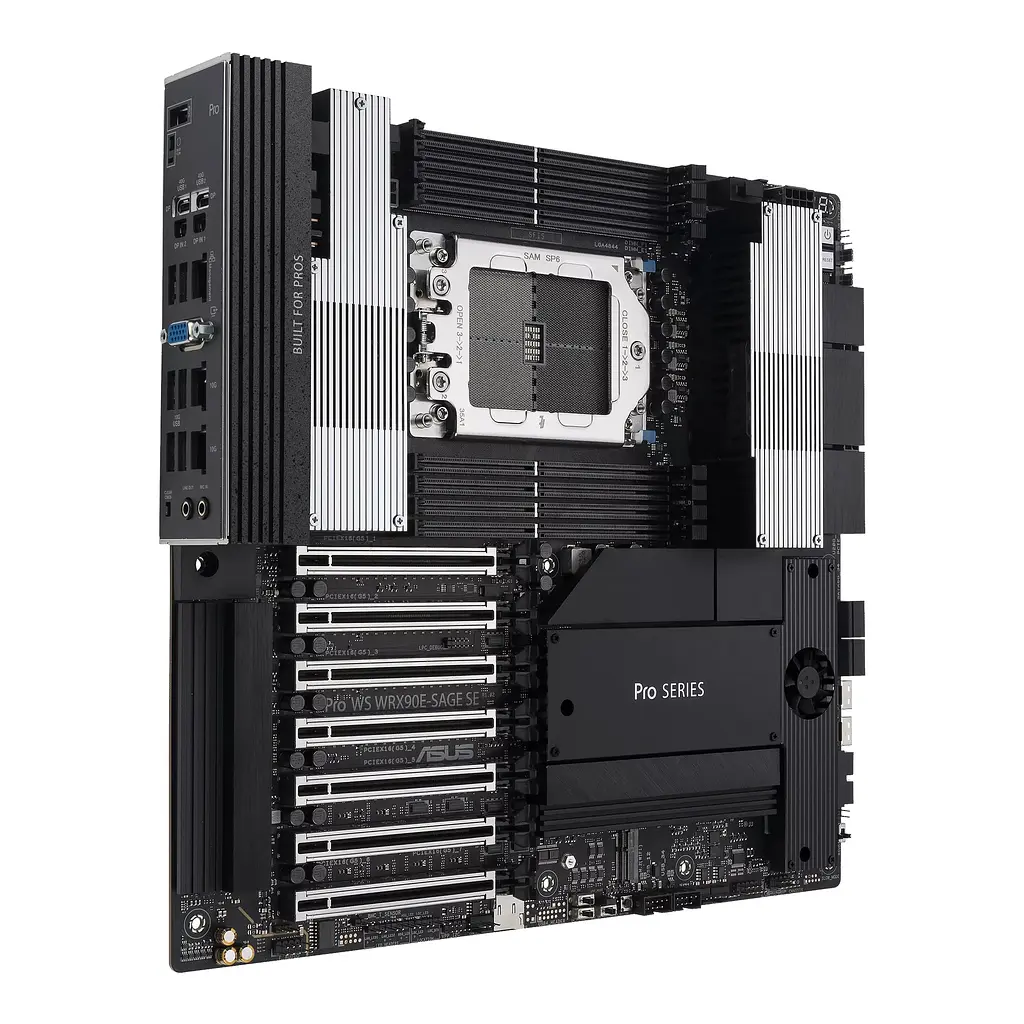 ASUS Материнська плата PRO WS WRX90E-SAGE SE sTR5 WRX90 8xDDR5 M.2 EEB - фото 3