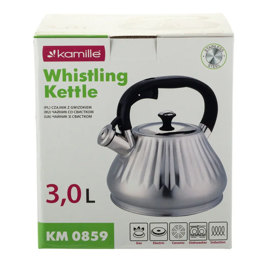 Чайник із свистком Kamille KM-0859 3.0 л - фото 10