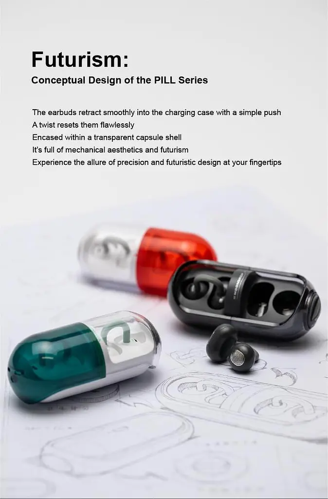 Навушники Moondrop Pill Black-бездротові ENC, Bluetooth 6.0 - фото 7