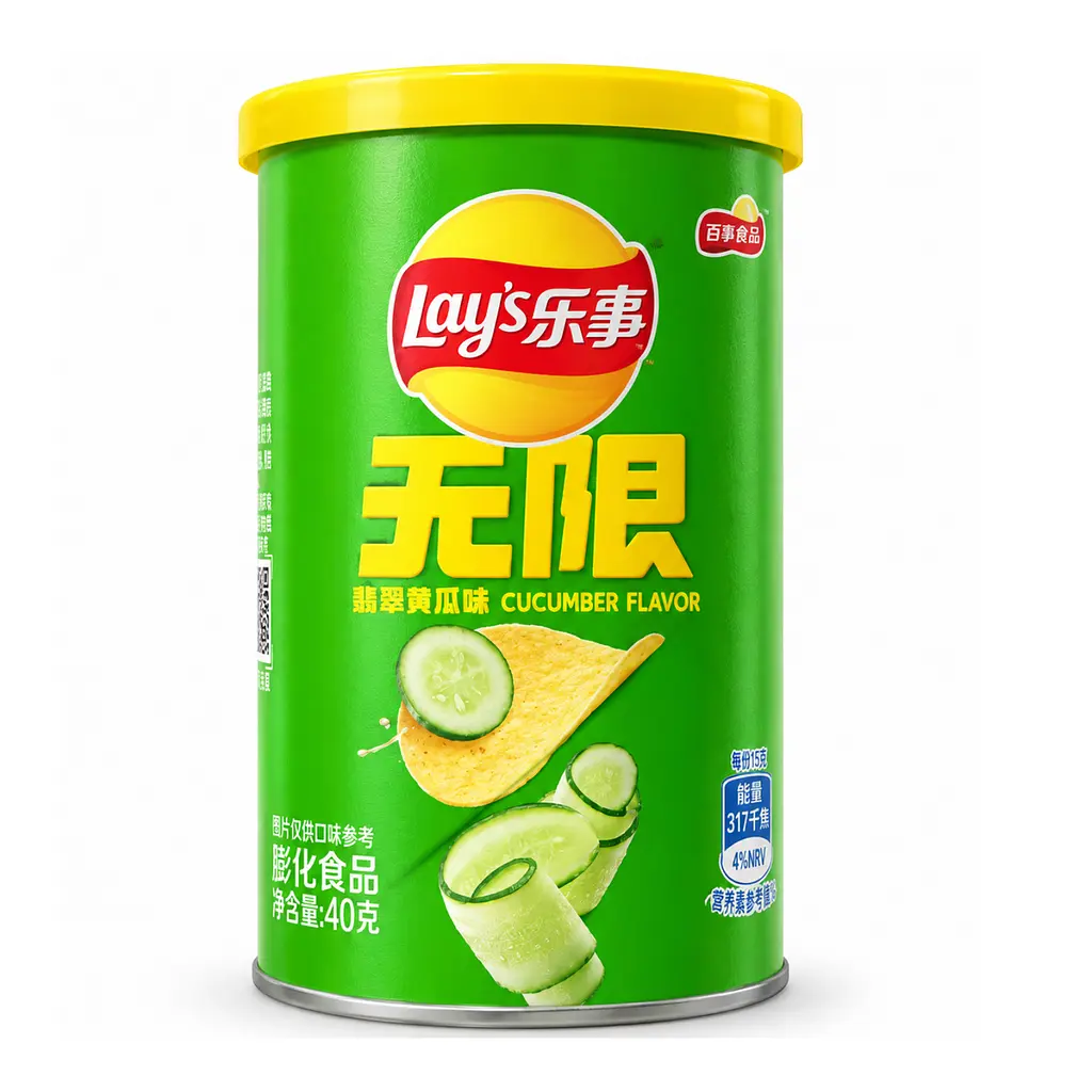 Чіпси Lay’s Unlimited Cucumber Flavor зі смаком огірка 40 г