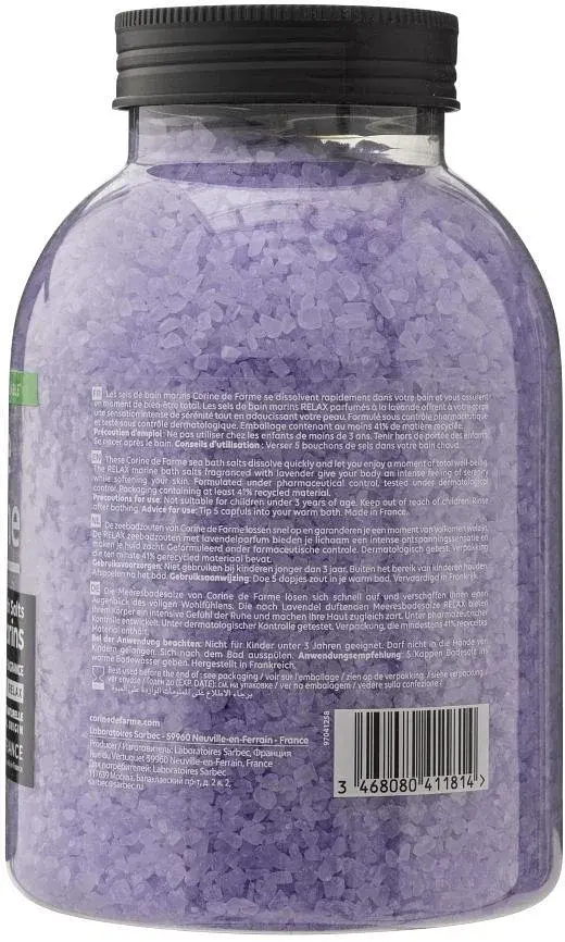 Сіль морська для ванни Corine de Farme Лаванда 1.4 кг - фото 2