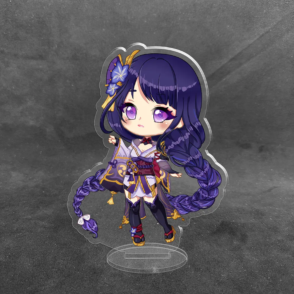 Акрилова колекційна фігурка Геншин Імпакт - Genshin Impact Chibi Сегун Райден 10 см