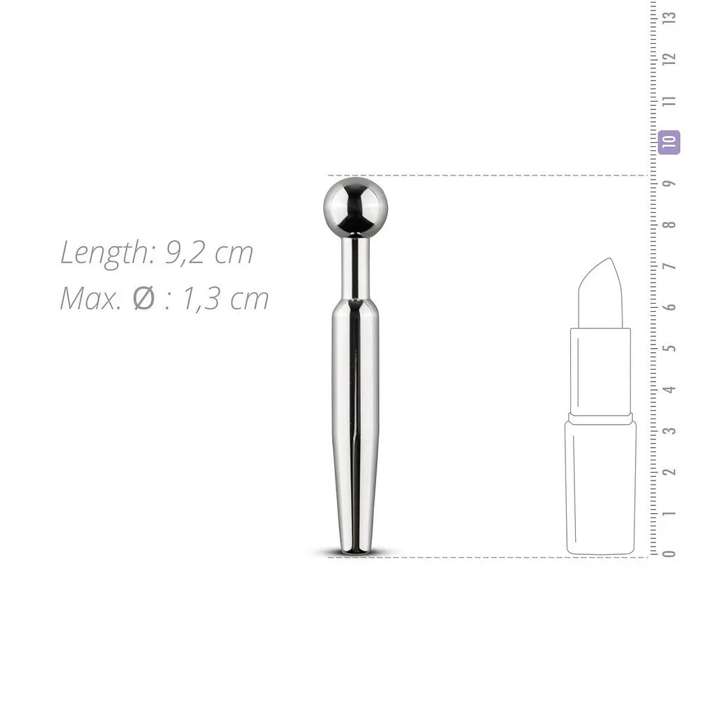 Полый уретральный стимулятор Sinner Gear Unbendable — Hollow Penis Plug, длина 7,5 см, диаметр 12 мм - фото 4