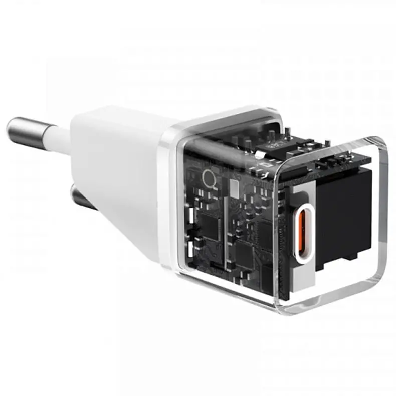 Мережевий зарядний пристрій Baseus GaN5 Fast Charger Xiaomini 1C 20W EU CCGN050102 White - фото 3