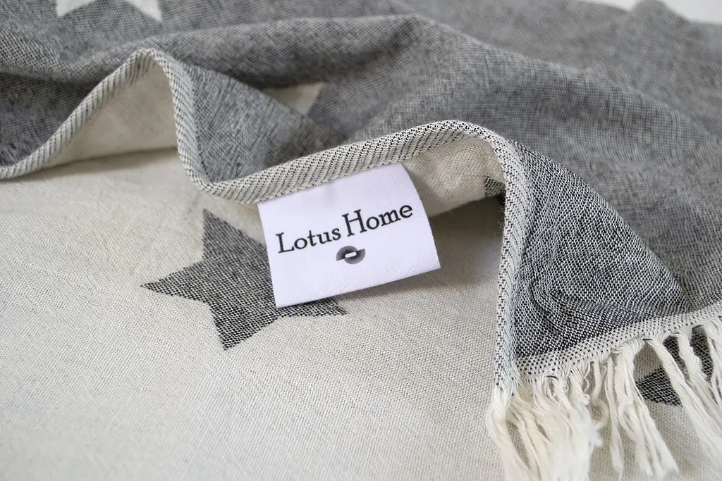 Плед Lotus Home - Star throw черный 130x170 - фото 5