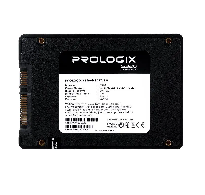 SSD диск 480GB Prologix S-360 2.5 SATAIII TLC - фото 2