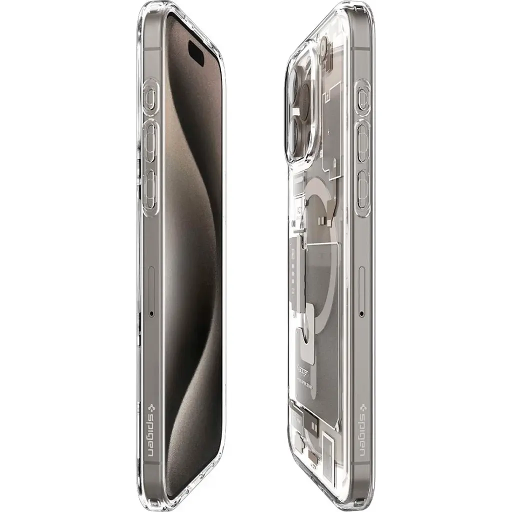 Чохол Spigen Ultra Hybrid Zero One with MagSafe для Apple iPhone 15 Pro Max Natural Titanium [ACS07211] [105329] - фото 4
