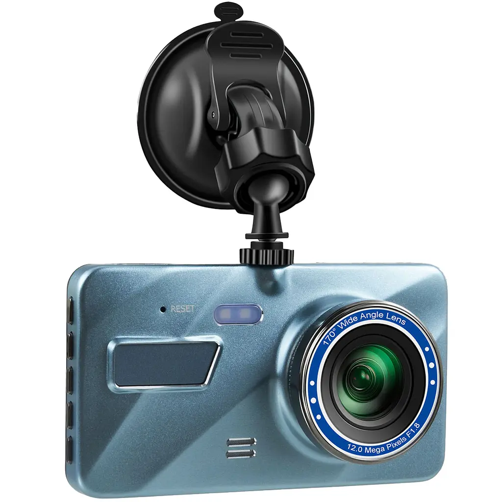 Відеореєстратор Сенсорний Дисплей 4.0 дюйма Dual Lens на 2 камери (спереду + ззаду)