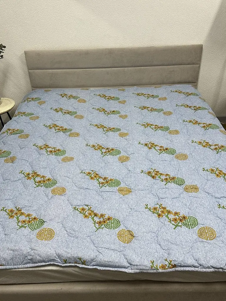 Ковдра Ecotton двоспальна 172х205 см антиалергенна стьобана блакитна 50-0012 Blue - фото 2