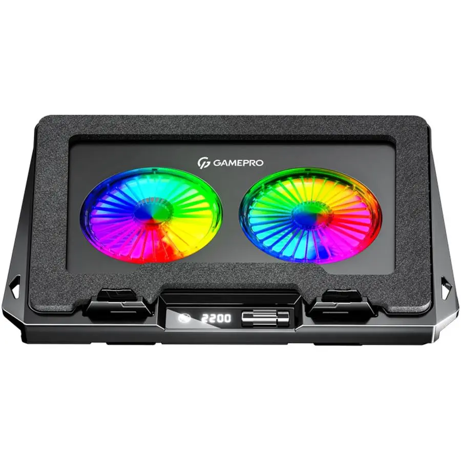 Охлаждающая подставка для ноутбука до 17.3 дюймов GamePro GPCP-910 2xfans - фото 2