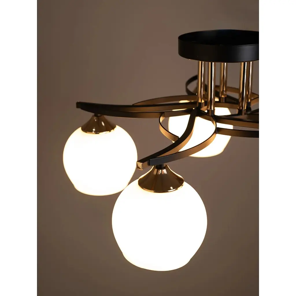 Люстра Brille LK-738C/5 E27 BK+CH - фото 3