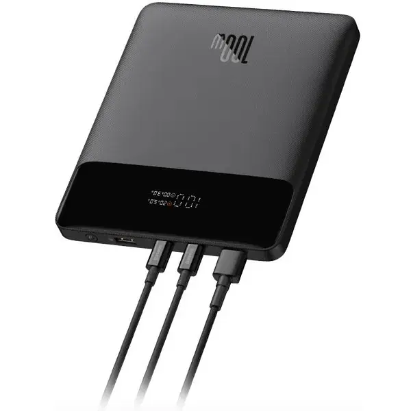 Зовнішній акумулятор Baseus Blade High Power Digital Display 20000mAh 100W PPBLD100-S чорний - фото 2
