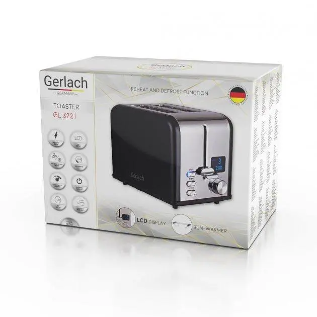 Тостер Gerlach GL 3221 black - фото 10
