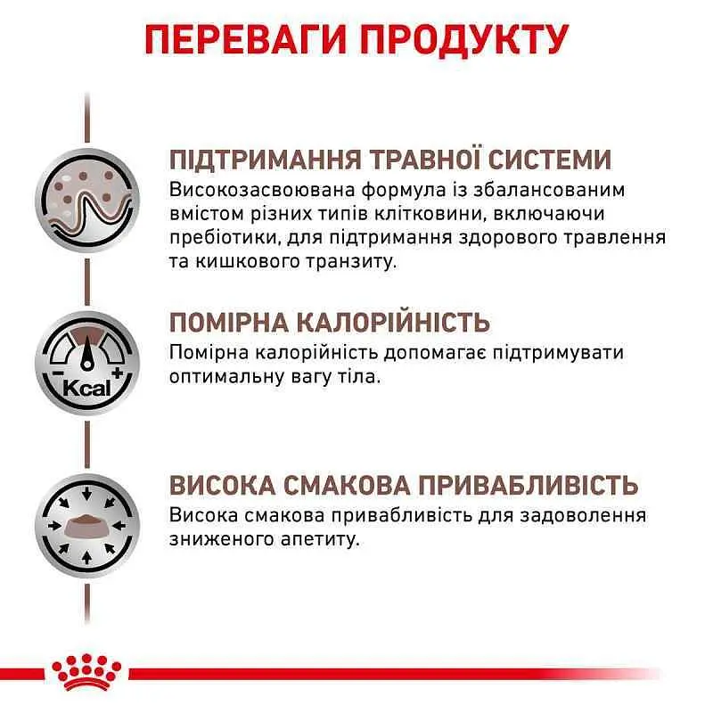 Сухий корм для котів Royal Canin Gastrointestinal Moderate Calorie при розладах травлення 0.4 кг - фото 5
