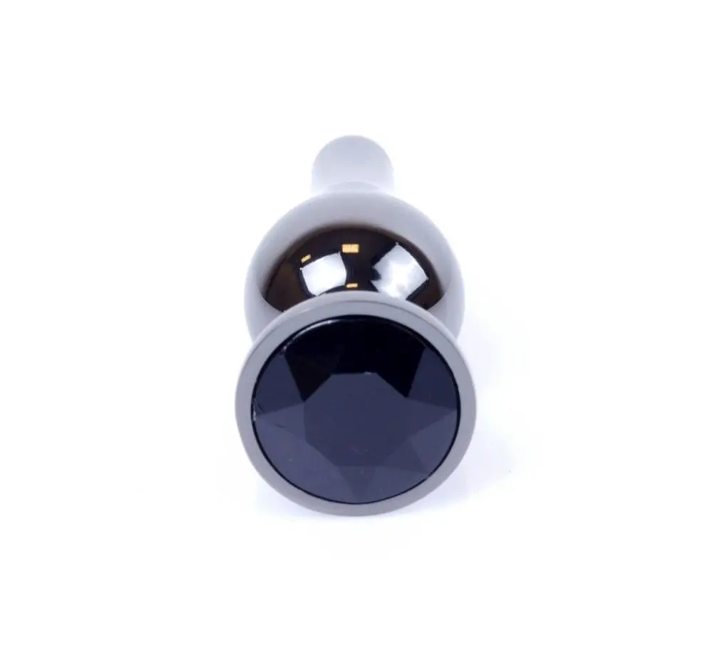 Анальна пробка B-Series Jewellery Dark Silver Butt Plug - фото 2