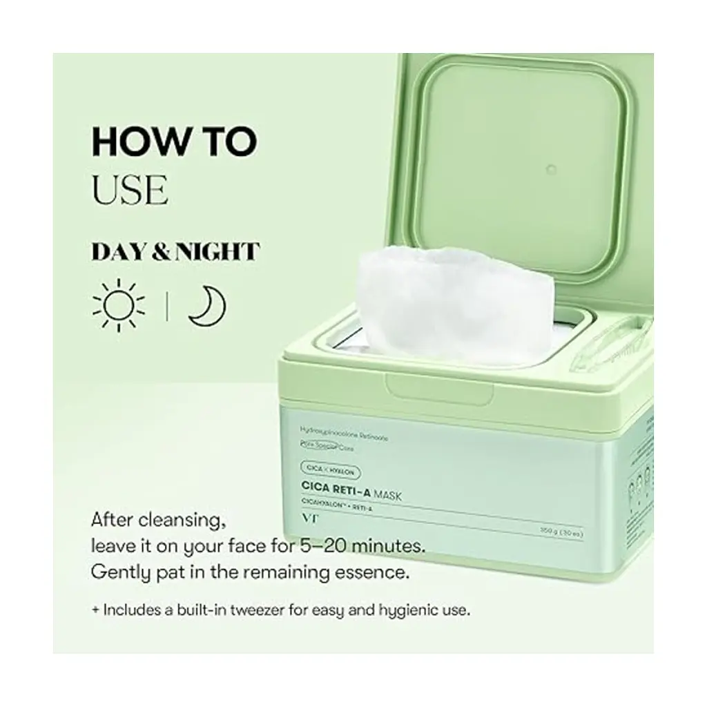 Маска для обличчя VT Cosmetics Cica Reti-A Mask 350 г (8809695678028) - фото 4