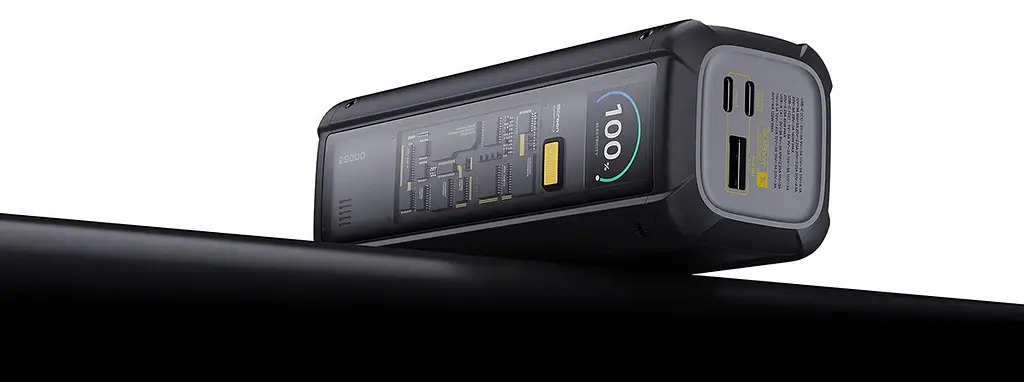Зовнішній акумулятор Xiaomi 25000mAh 212W HyperCharge (BHR9970GL) чорний - фото 4