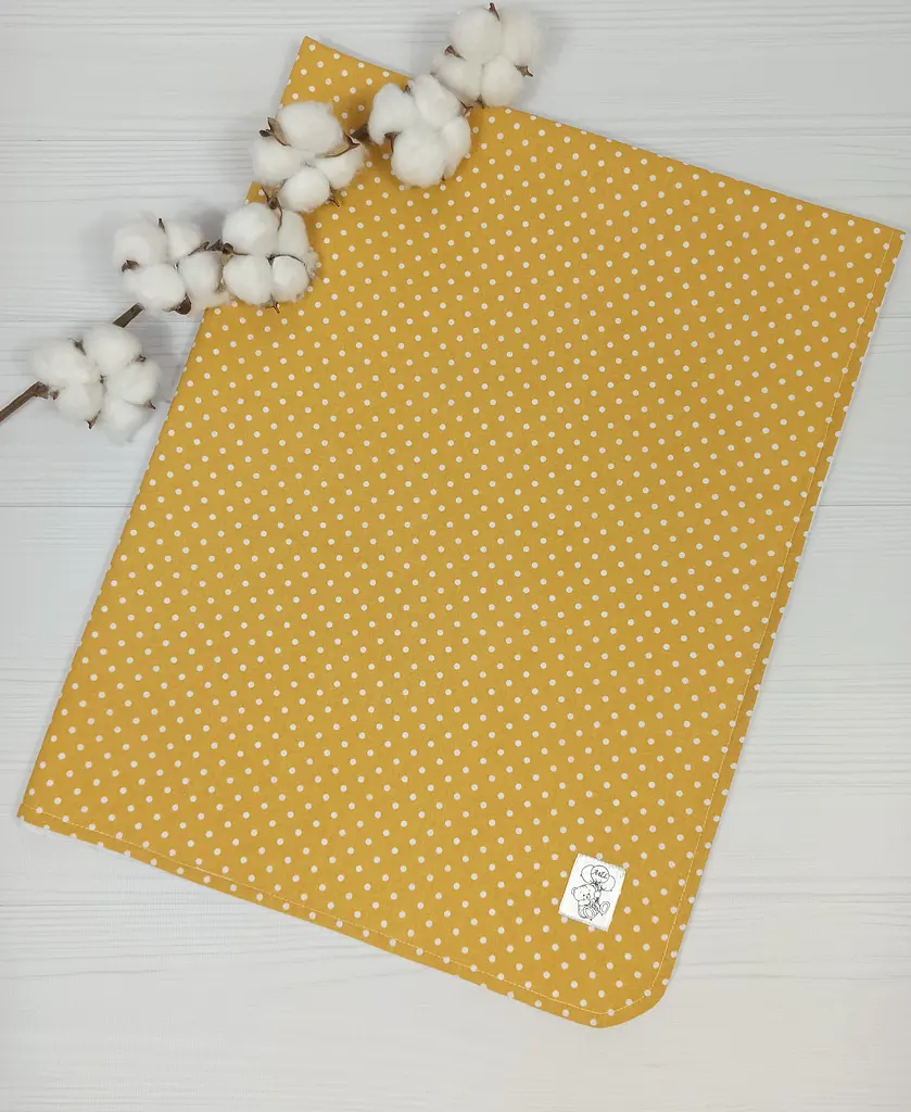 Пелюшки дитячі a.l.babybox Горох 50х80 см 3 шт. Біло-гірчичний (NA 18169589) - фото 4