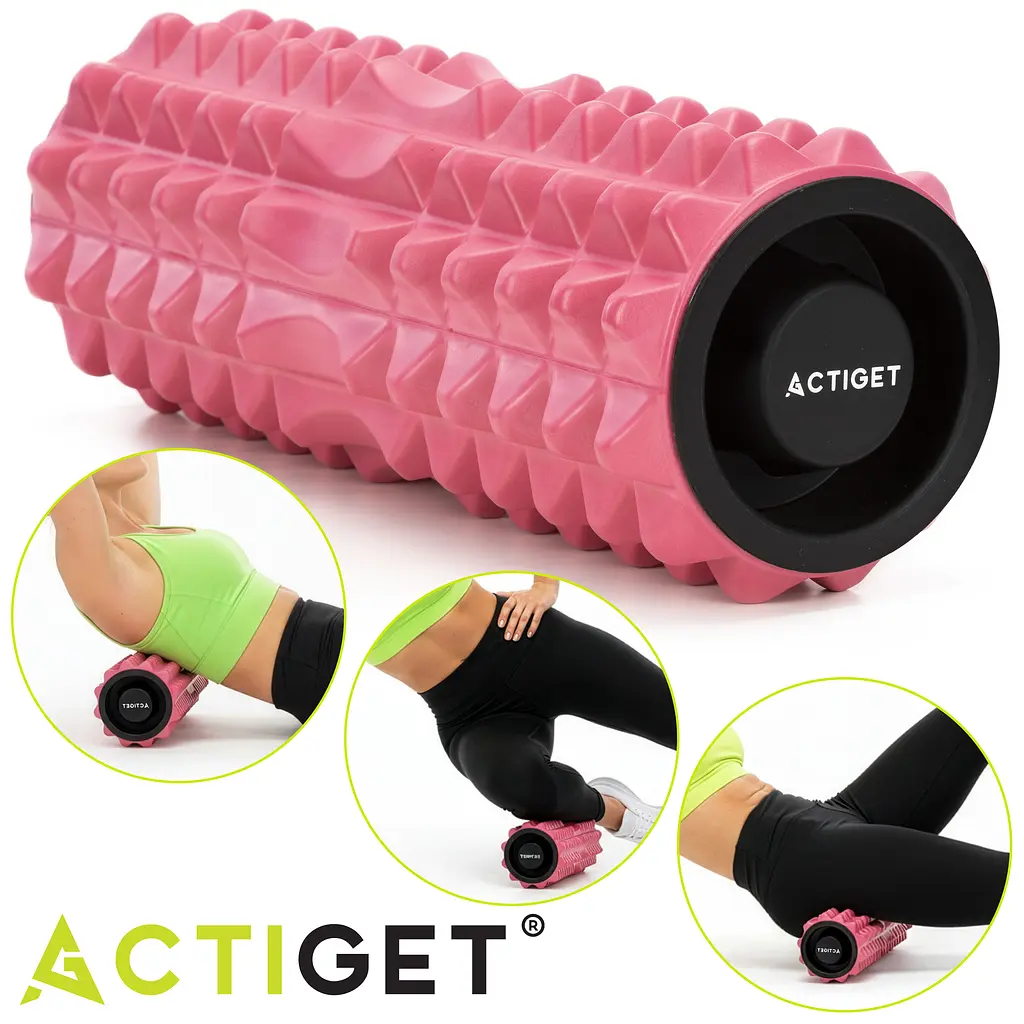 Масажний ролик Actiget EVA 33 x 13 см (валик, роллер) ACT0100 Pink - фото 7