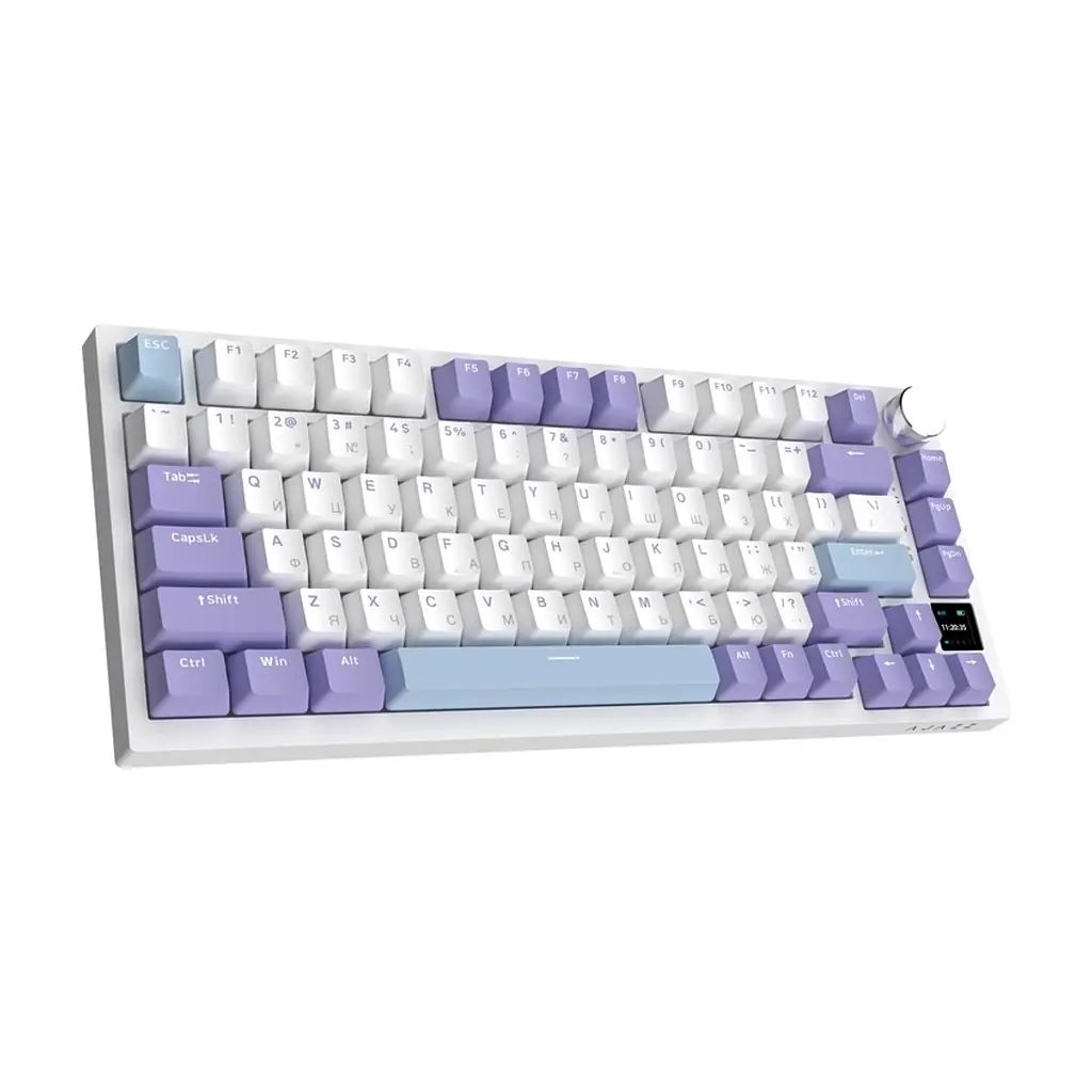Клавіатура Ajazz AK820 Pro Gift Switch Purple RGB USB/Wireless/Bluetooth UA Purple (AK820PRO-G-PWB) - фото 5