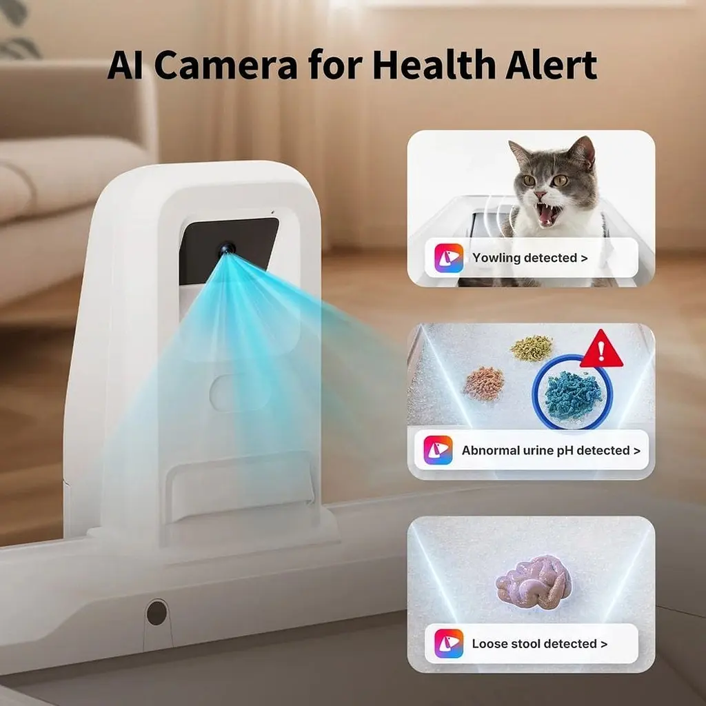 Розумний туалет для кішок Petkit Purobot Crystal Duo with Camera (P9905) [164124] - фото 7