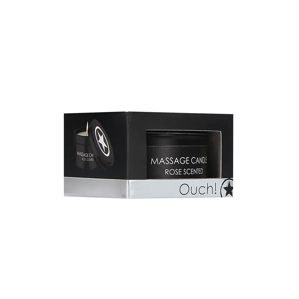 Масажна свічка Ouch! Massage Candle Rose Scented 100 г SHOTS 70360092012 104707 - фото 4