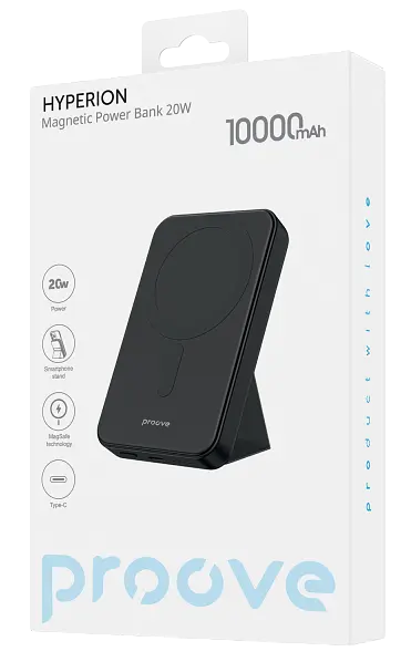 Power Bank Proove Hyperion 10000mAh 20W black (PBHP15020001) RU - фото 4