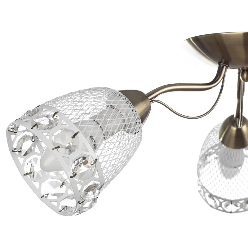 Люстра потолочная Brille в спальню E14 40W BZ (BKL-584C/3) - фото 3