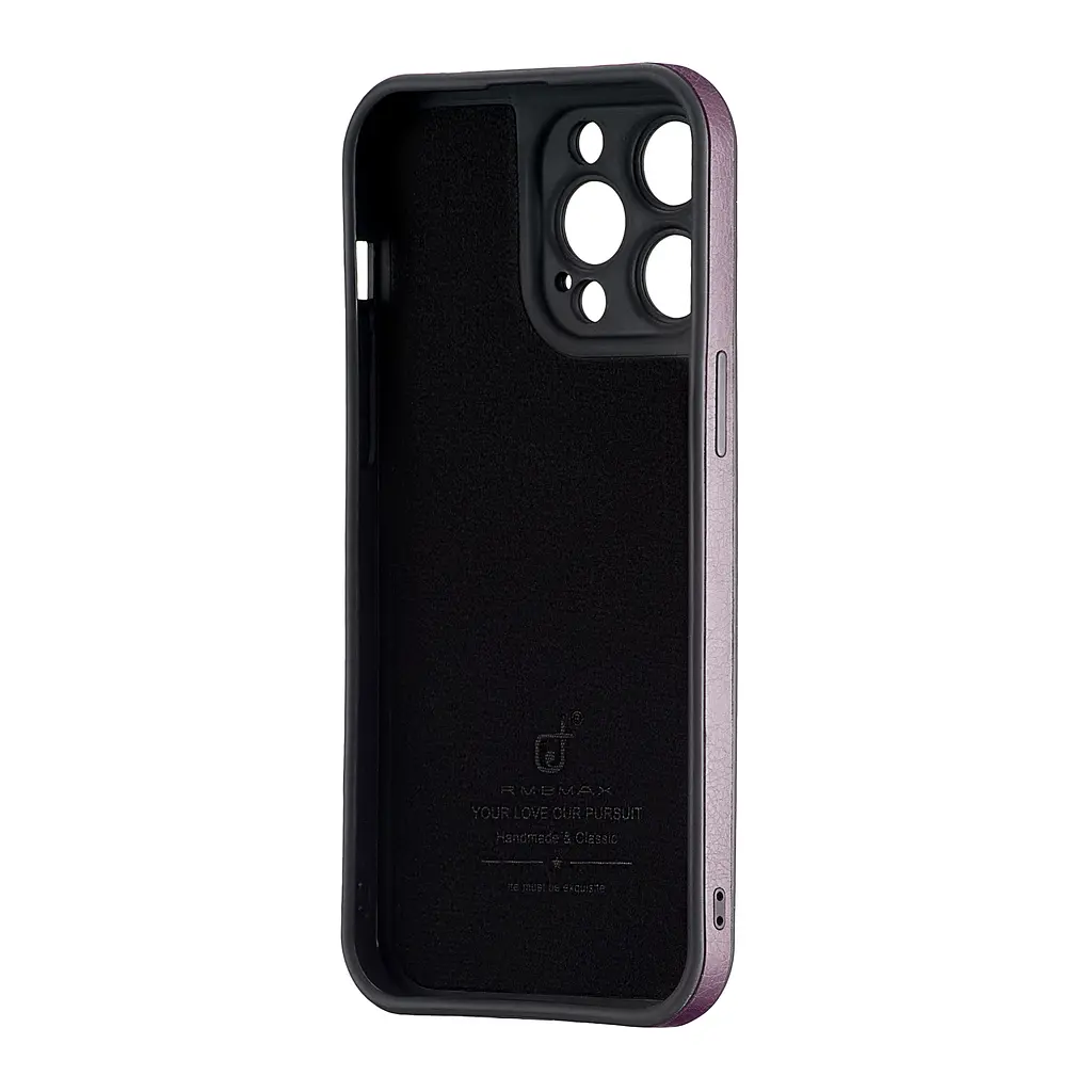 Чохол Jinduka Leather Protected Camera iPhone 14 Pro Max Purple - фото 3