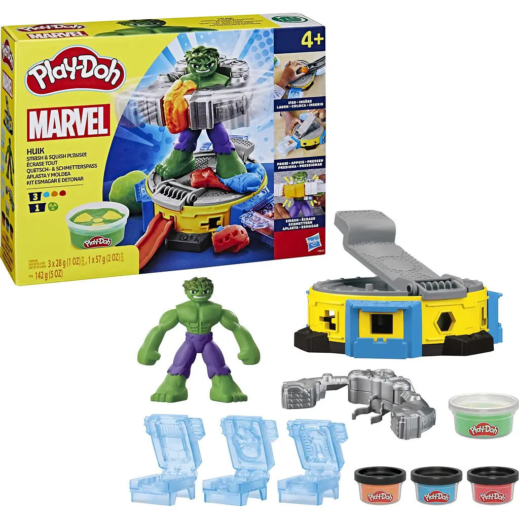 Набір для творчості Hasbro Play-Doh Marvel з масою для ліплення Халк (F9826) - фото 5