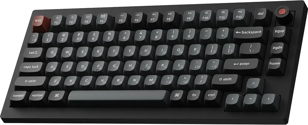Клавіатура Keychron V1 8K Keychron Super Red Switch Black RGB (V1W-D1-UA) - фото 4