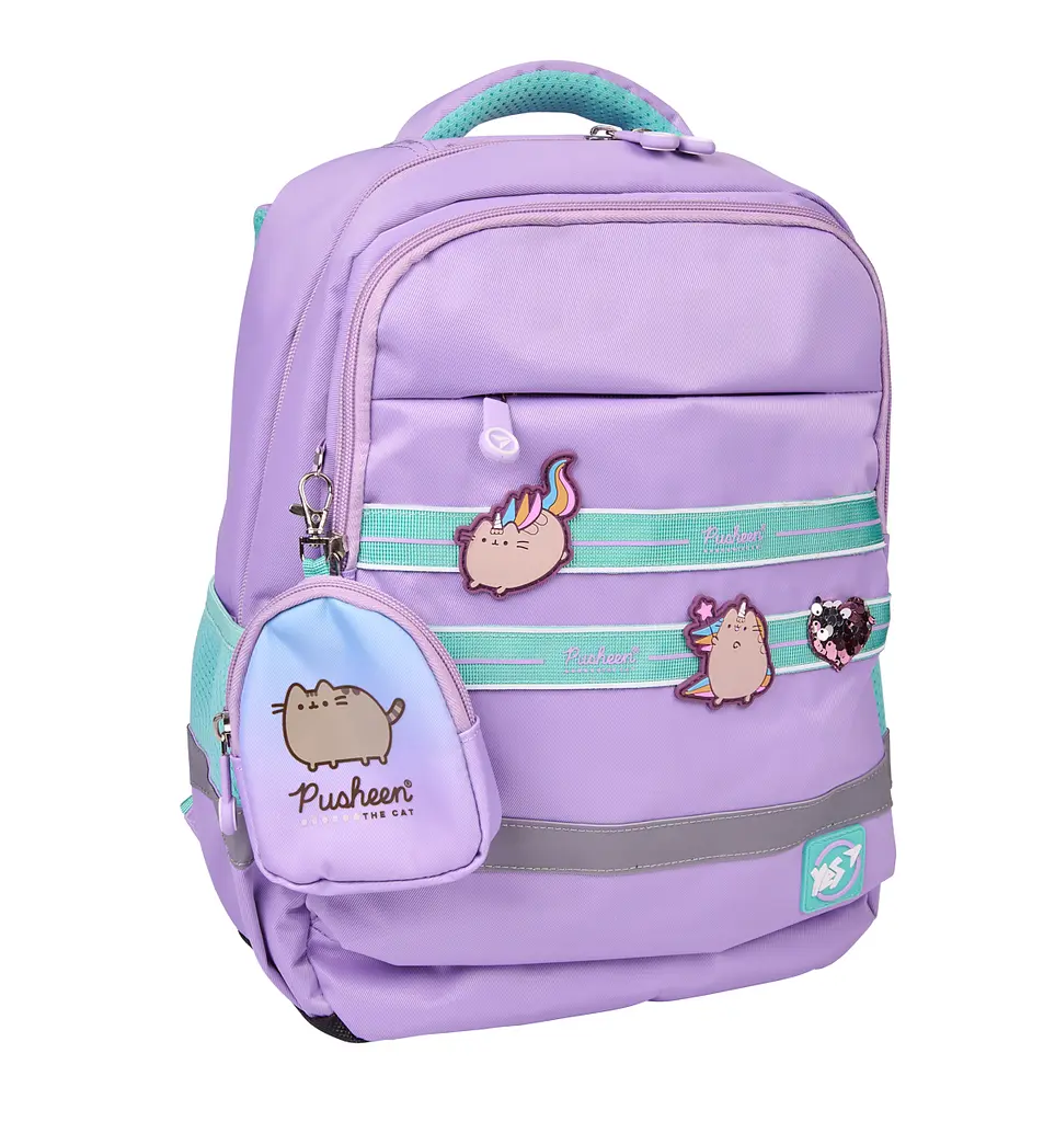 Рюкзак шкільний YES S-52 Ergo Pusheen the Star 36х28х13 см Бузковий (559887)