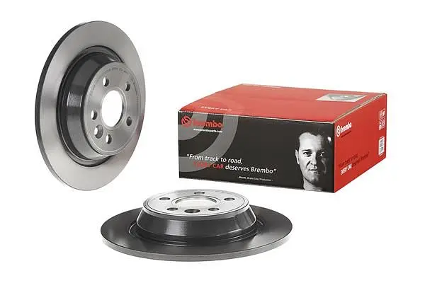Диск гальмівний задній невентильований Ford Mondeo IV, S-max I 04-19р Brembo (08.A540.11) - фото 2