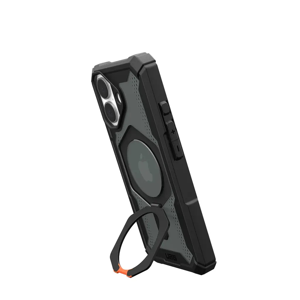 Чохол UAG для iPhone 16, Plasma XTE MagSafe, Black/Orange teh0019499 - фото 4