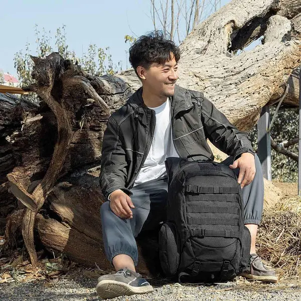 Рюкзак XiaomiTANJIEZHE Explorer Large Capacity Outdoor Tactical Backpack Black - фото 2